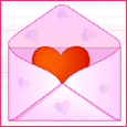 Gif animé coeur lettre
